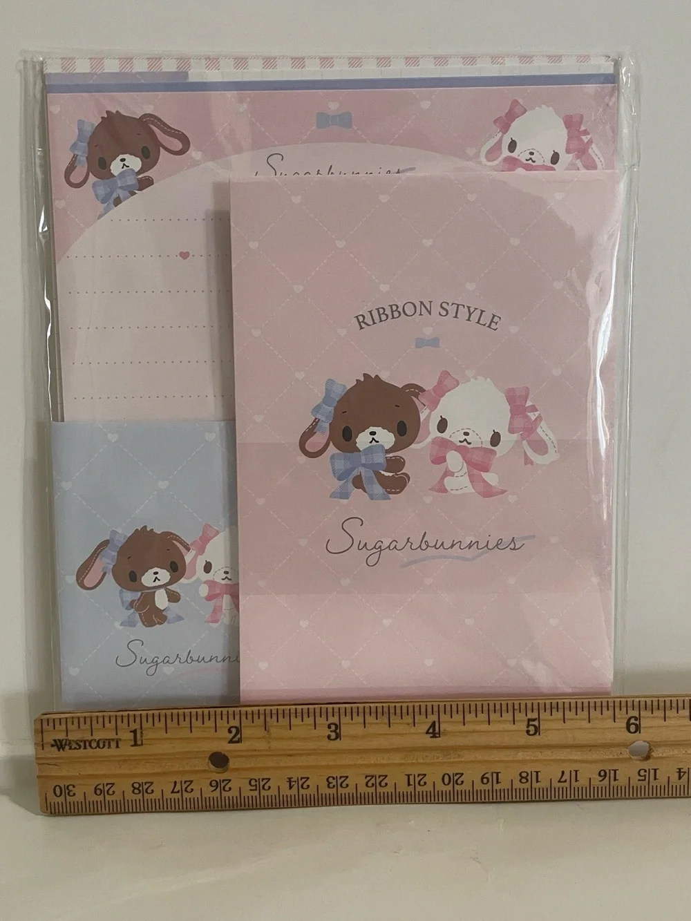 Sugarbunnies Ribbon Style Letter Set-Japan Stationery